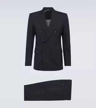 Шерстяной костюм Dolce&Gabbana, синий