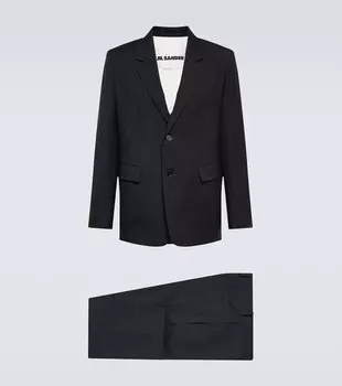 Шерстяной костюм Jil Sander, синий