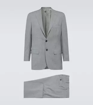 Шерстяной костюм Kiton, серый