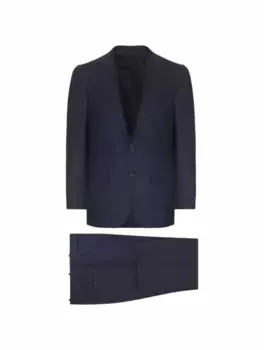 Шерстяной костюм Kiton, тёмно-синий
