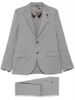 Шерстяной костюм Lardini, серый