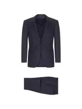 Шерстяной костюм Ring Jacket, тёмно-синий