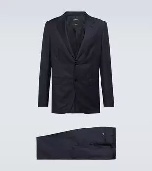 Шерстяной костюм Zegna, синий