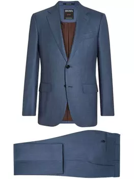 Шерстяной костюм Zegna, синий