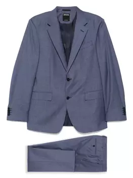 Шерстяной костюм Zegna, синий