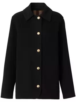 Шерстяной пиджак Burberry, черный