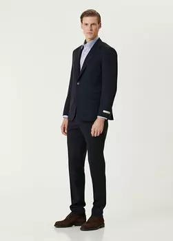 Шерстяной пиджак Drop 4 Beymen Collection, синий