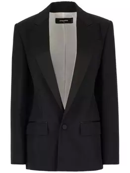 Шерстяной пиджак DSQUARED2, черный