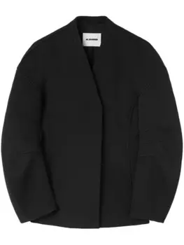 Шерстяной пиджак Jil Sander, черный