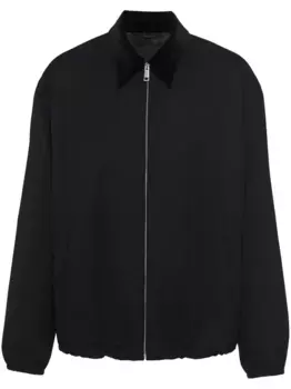 Шерстяной пиджак Prada, черный