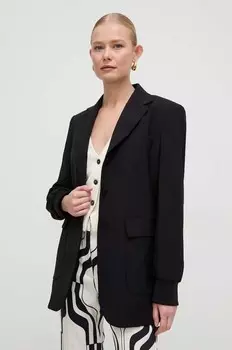 Шерстяной пиджак Weekend Max Mara, черный