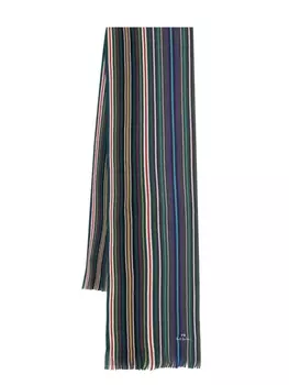 Шерстяной шарф Spectrum Stripe PS Paul Smith, зеленый