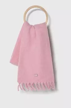 Шерстяной шарф Tommy Jeans, розовый