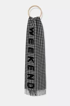 Шерстяной шарф Weekend Max Mara, белый