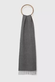 Шерстяной шарф Weekend Max Mara, серый
