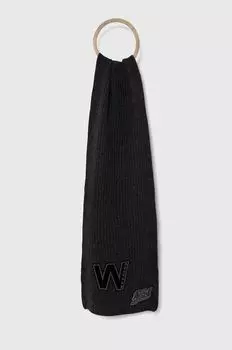 Шерстяной шарф Weekend Max Mara, серый