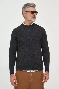 Шерстяной свитер Barbour, черный