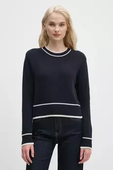 Шерстяной свитер Barbour, темно-синий
