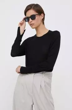 Шерстяной свитер Calvin Klein, черный