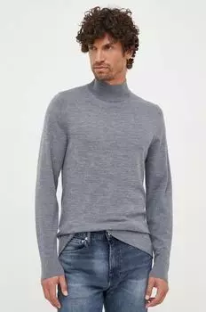 Шерстяной свитер Calvin Klein, серый