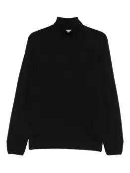 Шерстяной свитер Canali, черный