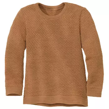 Шерстяной свитер Disana Kid's Wabenstrick Pullover, цвет Karamell Waben