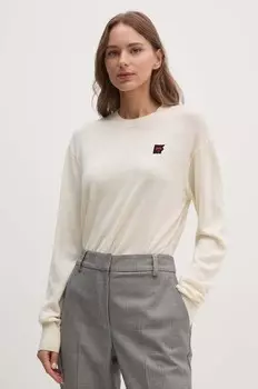 Шерстяной свитер Dkny, бежевый