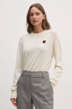 Шерстяной свитер Dkny, бежевый