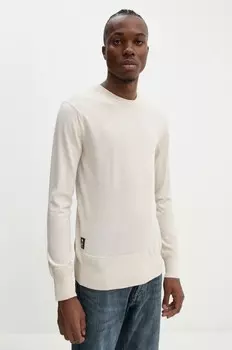 Шерстяной свитер G-Star Raw, бежевый