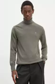 Шерстяной свитер G-Star Raw, зеленый