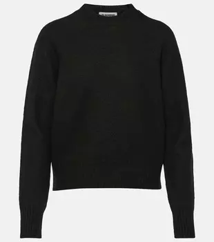 Шерстяной свитер Jil Sander, черный