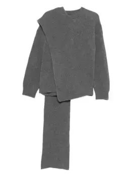 Шерстяной свитер JIL SANDER, серый