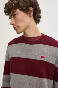 Шерстяной свитер Levi's, гранатовый