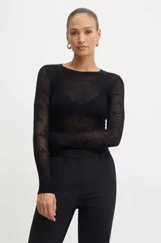 Шерстяной свитер Pinko, черный