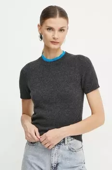 Шерстяной свитер Pinko, серый