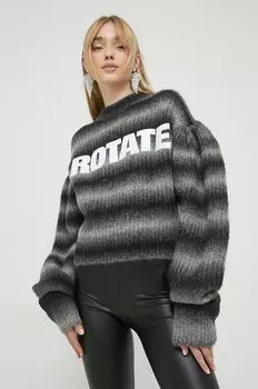 Шерстяной свитер Rotate, серый
