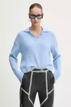Шерстяной свитер Tommy Jeans, синий