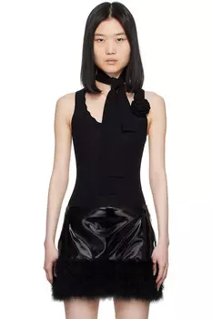 Шерстяной топ Blumarine, черный