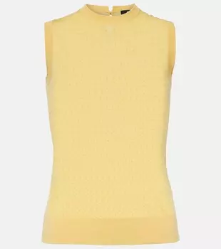 Шерстяной топ Etro, желтый