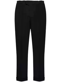 Шерстяные брюки Balmain, черный