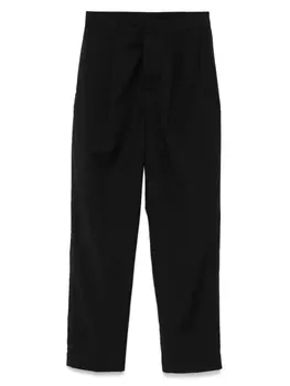 Шерстяные брюки Emporio Armani, черный