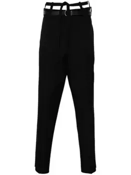 Шерстяные брюки JIL SANDER, черный