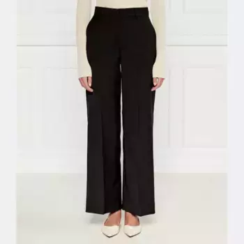 Шерстяные брюки-клеш Max Mara, черный