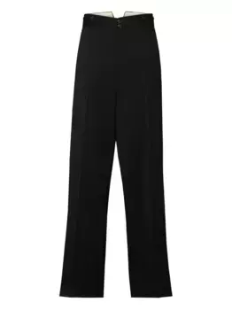 Шерстяные брюки MAISON MARGIELA, черный