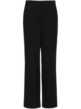 Шерстяные брюки строгого кроя BALMAIN, черный