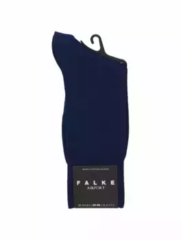 Шерстяные высокие носки Falke, тёмно-синий