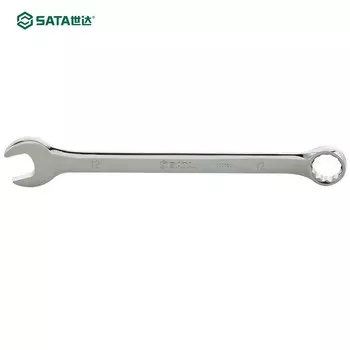 Shida 40221 Трещотка Shida, полностью полированная, быстродействующий ключ двойного назначения, двусторонний ключ, ключ для цветов сливы, мертвый ключ, ключ двойного назначения, 27 мм SATA