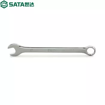 Shida SATA 40216 полностью полированный ключ двойного назначения, рожковый ключ для цветка сливы 21 мм