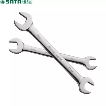 Shida SATA 41201 полностью полированный двойной рожковый ключ, ключ двойного назначения, двусторонний ключ 6*7 мм