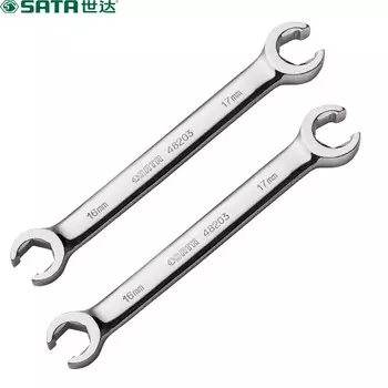 Shida SATA 48203 полностью полированный ключ для масляных трубок 16*17 мм